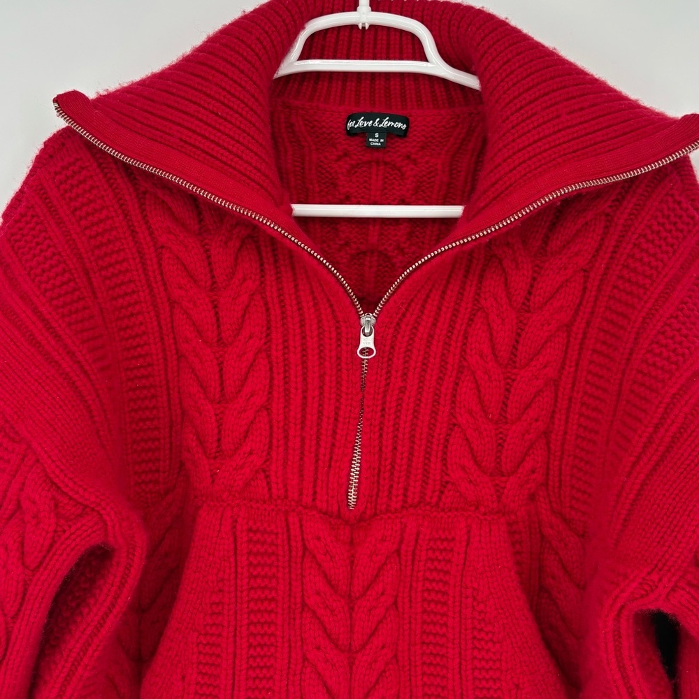 For Love & Lemons Drina Henley Knit Sweater - Picture 8 of 15